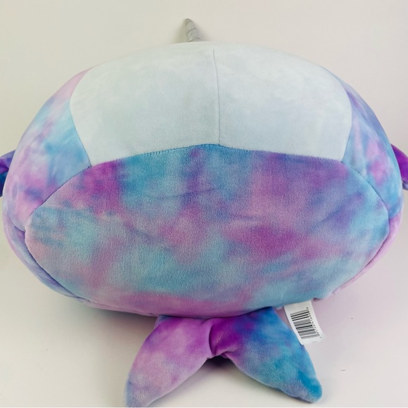 SOLD Squishmallow Hallie The Narwhal 12” Pink & Blue Tie Dye 2021 Retired NWT - Picture 4 of 10